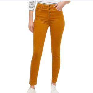 Re-Imagined by J. Crew Mustard Color 9" High-Rise Skinny Jeans Size 29